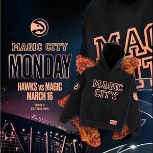 Magic City Atlanta Hawks Black Hoodie - Magic City Basketball Sweatshirt